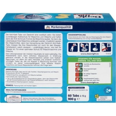 1 Viên tẩy lồng giặt an toàn Denkmit Đức Anti-Kalk thumb