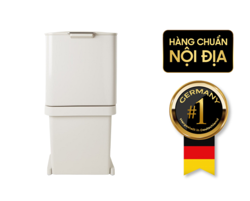 Thùng rác phân loại và khử mùi 3 ngăn Joseph Joseph Totem Pop 60L (Stone) 30091