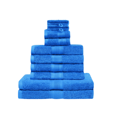 Bộ Khăn Tắm chất lượng cao GREEN MARK Textilien 10 chiếc màu xanh blue thumb