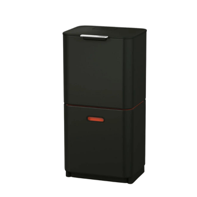 Thùng rác phân loại và khử mùi 3 ngăn Joseph Joseph Totem Max 60L (Carbon Black) 30106 thumb
