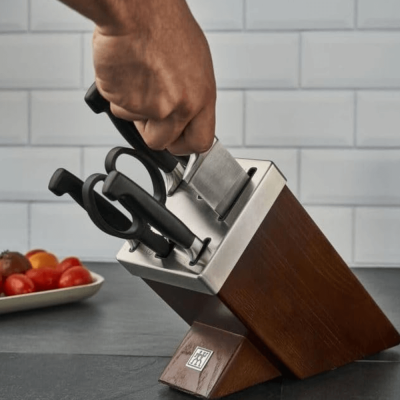 Bộ dao Zwilling Vier Sterneset 7 món tự mài Made in Germany (màu nâu) thumb