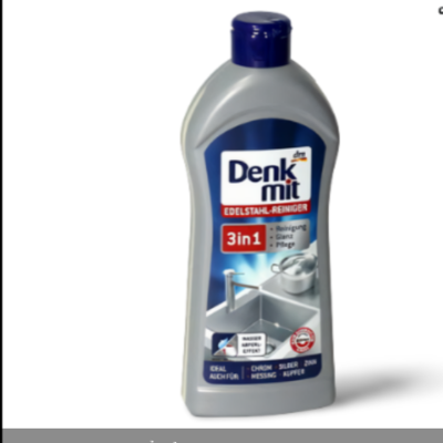 Chai tẩy rửa inox Denkmit 3in1 300ml màu xám