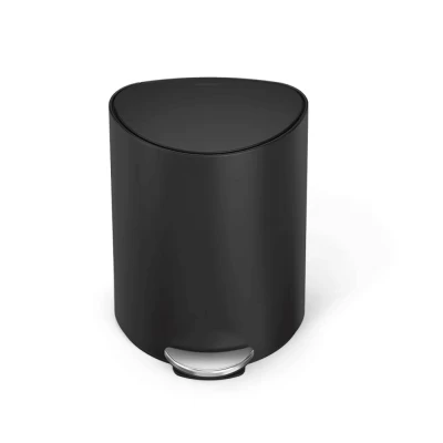 Thùng rác bán nguyệt Simplehuman 6L màu đen thumb