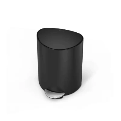 Thùng rác bán nguyệt Simplehuman 6L màu đen thumb