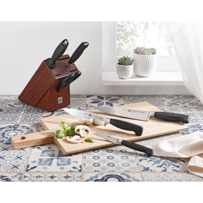 Bộ dao Zwilling Vier Sterne 7 món gỗ óc chó thumb