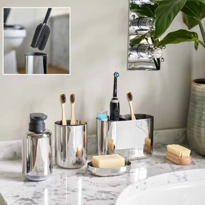 Hộp đựng bàn chải đánh răng Joseph Joseph EasyStore Luxe Large (Steel) 70581 thumb