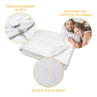 Đệm điện đôi Medisana HU676 màu trắng 150 x 160 cm thumb