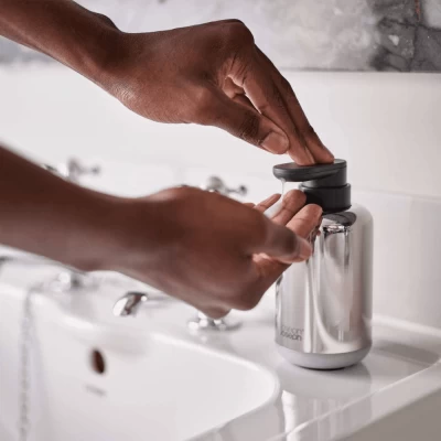 Bình bơm xà phòng Joseph Joseph EasyStore Luxe (Steel) 70582 thumb