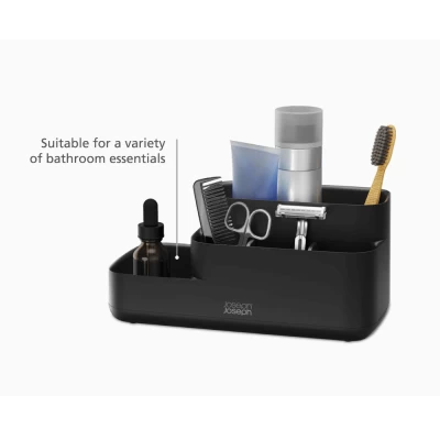 Khay đựng bàn chải mỹ phẩm nhà tắm Joseph Joseph 70600 EasyStore màu đen thumb