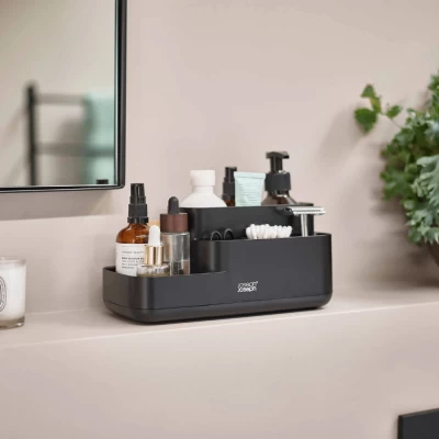 Khay đựng bàn chải mỹ phẩm nhà tắm Joseph Joseph 70600 EasyStore màu đen thumb