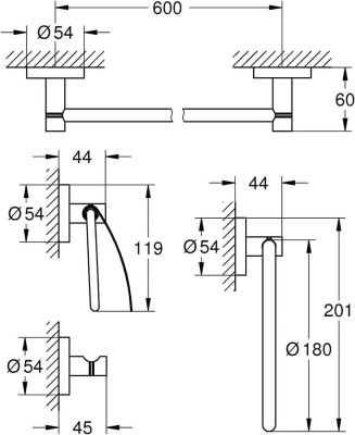 Set phụ kiện GROHE 40776001 thumb