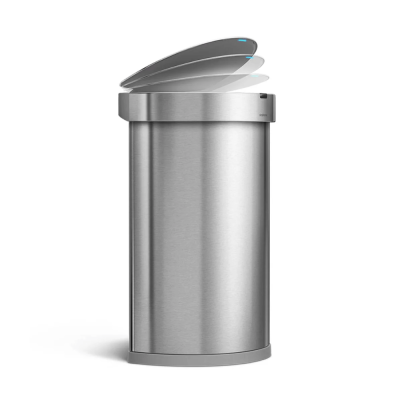 Thùng rác Simplehuman cảm ứng kháng khuẩn 45l inox và set nước hoa, túi rác thumb