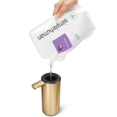 Chiết xà phòng cảm ứng Simplehuman màu vàng model mới thumb
