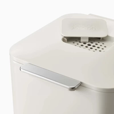 Thùng rác phân loại và khử mùi 3 ngăn Joseph Joseph Totem Compact 40L (Stone) 30064 thumb