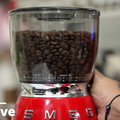 Máy xay hạt cà phê SMEG CGF01RDEU màu đỏ thumb