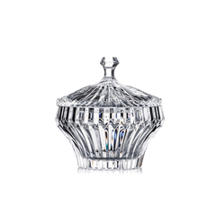 Thố Rogaska Crown Jewel 12 cm màu trắng