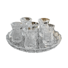 Bộ sét pha lê 6 tách trà Bohemia M57 120ml