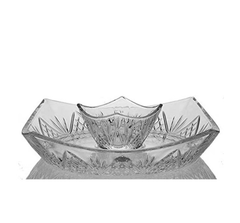 Đĩa pha lê Godinger Dublin kèm bát nhỏ 25 cm thumb