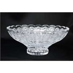 Chân bồng pha lê mài Bohemia 25 cm