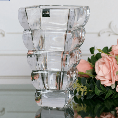 Bình hoa pha lê Rogaska Adria 12cm màu trắng thumb