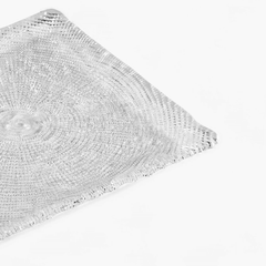 Đĩa vuông Diamante trắng 31.5cm IVV thumb