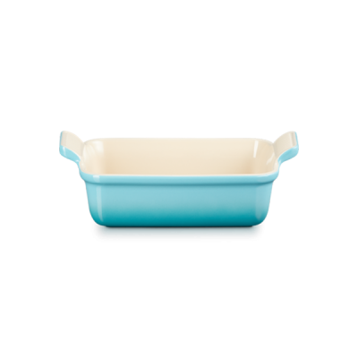 Thố nướng hình chữ nhật Le Creuset 19 x 13cm màu xanh caribe