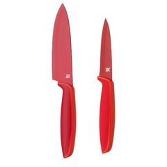 Bộ dao bếp 2 chiếc WMF TOUCH màu đỏ thumb