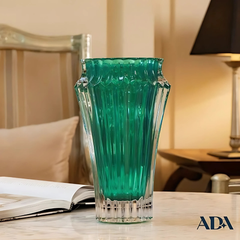 Lọ hoa Crown Jewel Rogaska 25cm màu xanh lá thumb