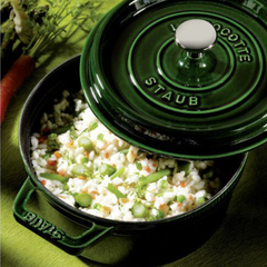 Nồi tròn STAUB Cocotte B-GR 22cm màu xanh lá thumb