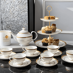Đĩa 3 tầng bộ trà cà phê hoàng gia anh Imperial London size to thumb
