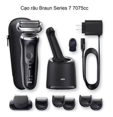 Máy cạo râu BRAUN Series 7 7075cc màu đen thumb