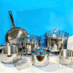 Bộ nồi WMF Inspiration 6 món kèm quánh và chảo thép 24cm thumb