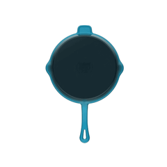 Chảo gang Ernesto 25cm hình tròn màu xanh petrol thumb