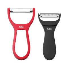 Nạo củ quả SILIT 2in1 màu đỏ đen