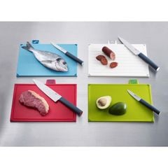 Bộ thớt Joseph Joseph 60096 vỏ inox 4 món kèm dao thumb