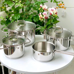 Bộ nồi WMF Inspiration 4 món vung kính nội địa Đức thumb