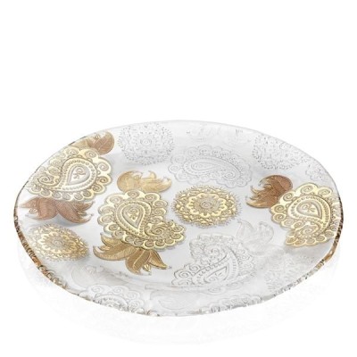 Đĩa Pashmina Clear Gold 37cm IVV