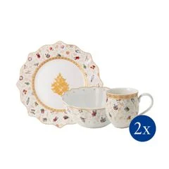 Set 6 đồ ăn sáng Toys Delight Villeroy and Boch phiên bản Giáng sinh made in Germany thumb