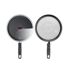 Chảo rán thành cao TEFAL Inicio 24cm có vung kính