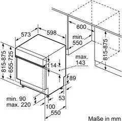 Máy rửa bát bán âm BOSCH SMI6ZCS49E serie 6 thumb