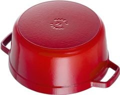 Nồi tròn STAUB Cocotte 24cm màu đỏ cheery nội địa Đức thumb