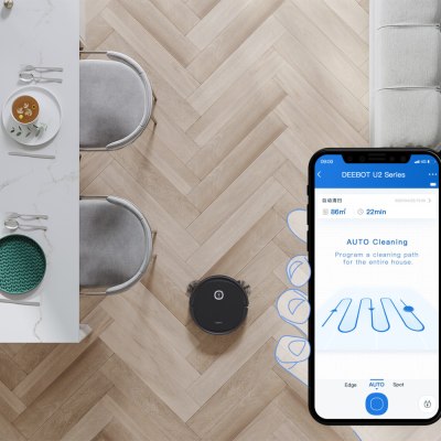 Robot hút bụi lau nhà Ecovacs Deebot U2 Pro thumb