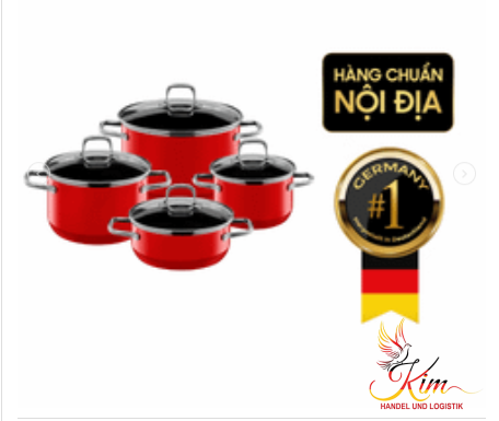 Bộ nồi SILIT ELEGANCE 4 món màu đỏ made in Germany thumb