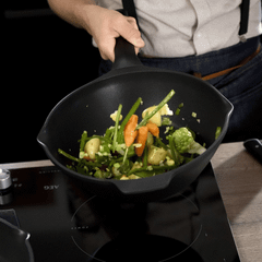Chảo đúc cao cấp sâu lòng Tefal Robusto có miệng rót 28cm E2491944 thumb