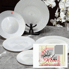 Set 18 món bát, đĩa, ly cao cấp Viola From Germany màu trắng thumb