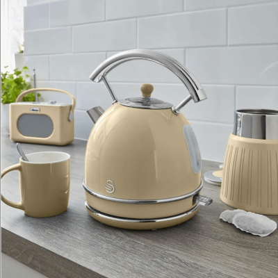 Ấm siêu tốc SWAN Retro 3000W 1,8L màu kem thumb