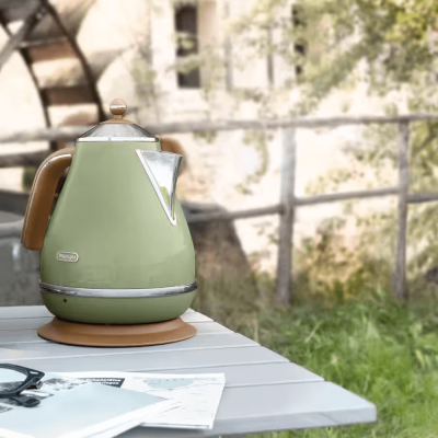 Ấm siêu tốc De'Longhi Icona Vintage 1,7L màu xanh olive green thumb