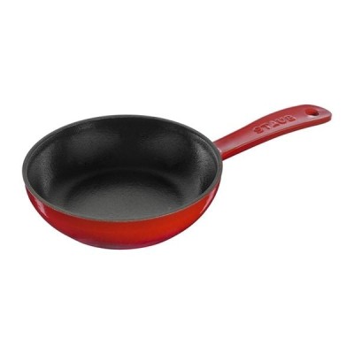 Chảo gang sâu lòng STAUB France 16cm màu đỏ cheery