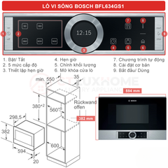 Lò hấp kèm nướng BOSCH HSG636BS1 serie 8 thumb