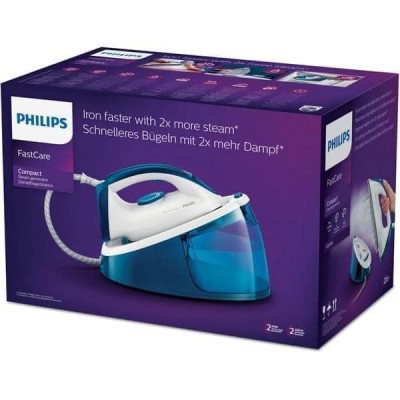 Bàn là Philips GC6742/20 FastCare Compact 2400 (màu xanh)